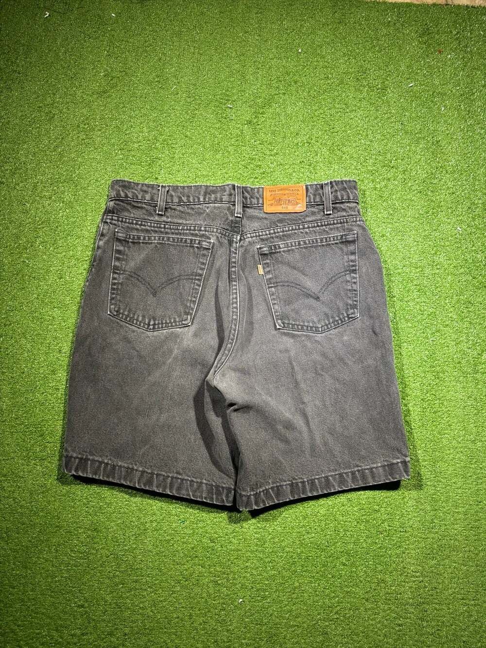 Vintage Levi's halloween Loose Fit Denim Shorts Size 36 Black
